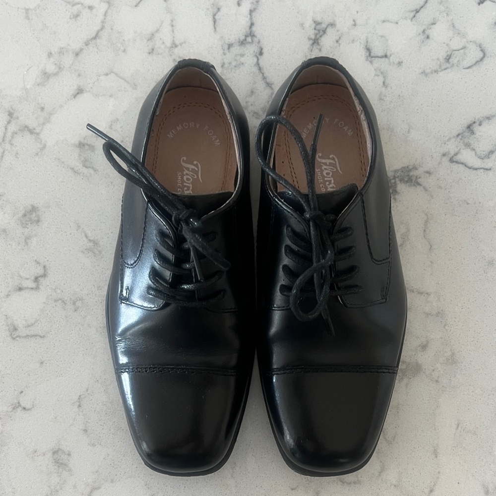 Florsheim Kids Shiny Black Oxfords